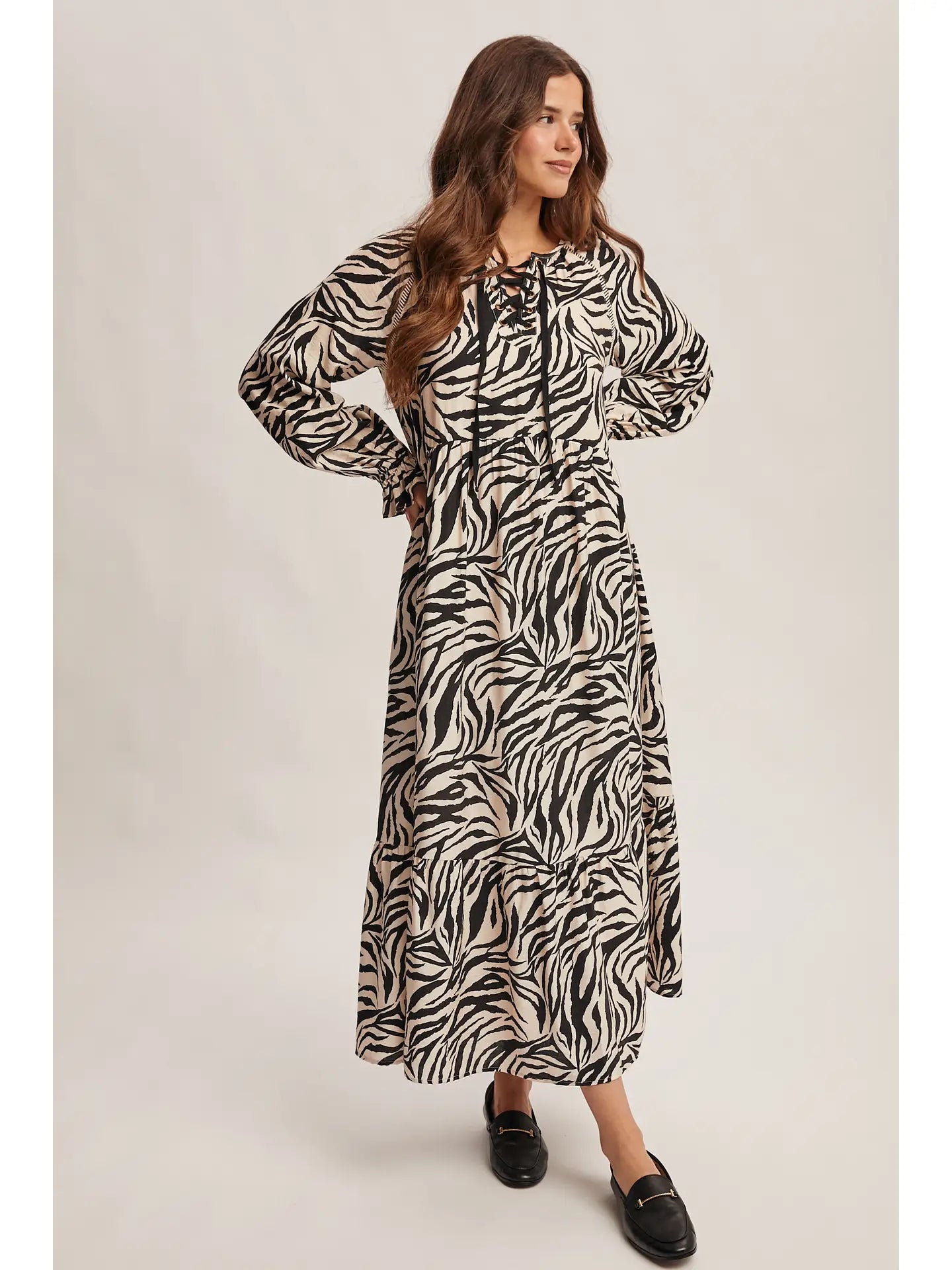 Wild & Refined Zebra Maxi Dress