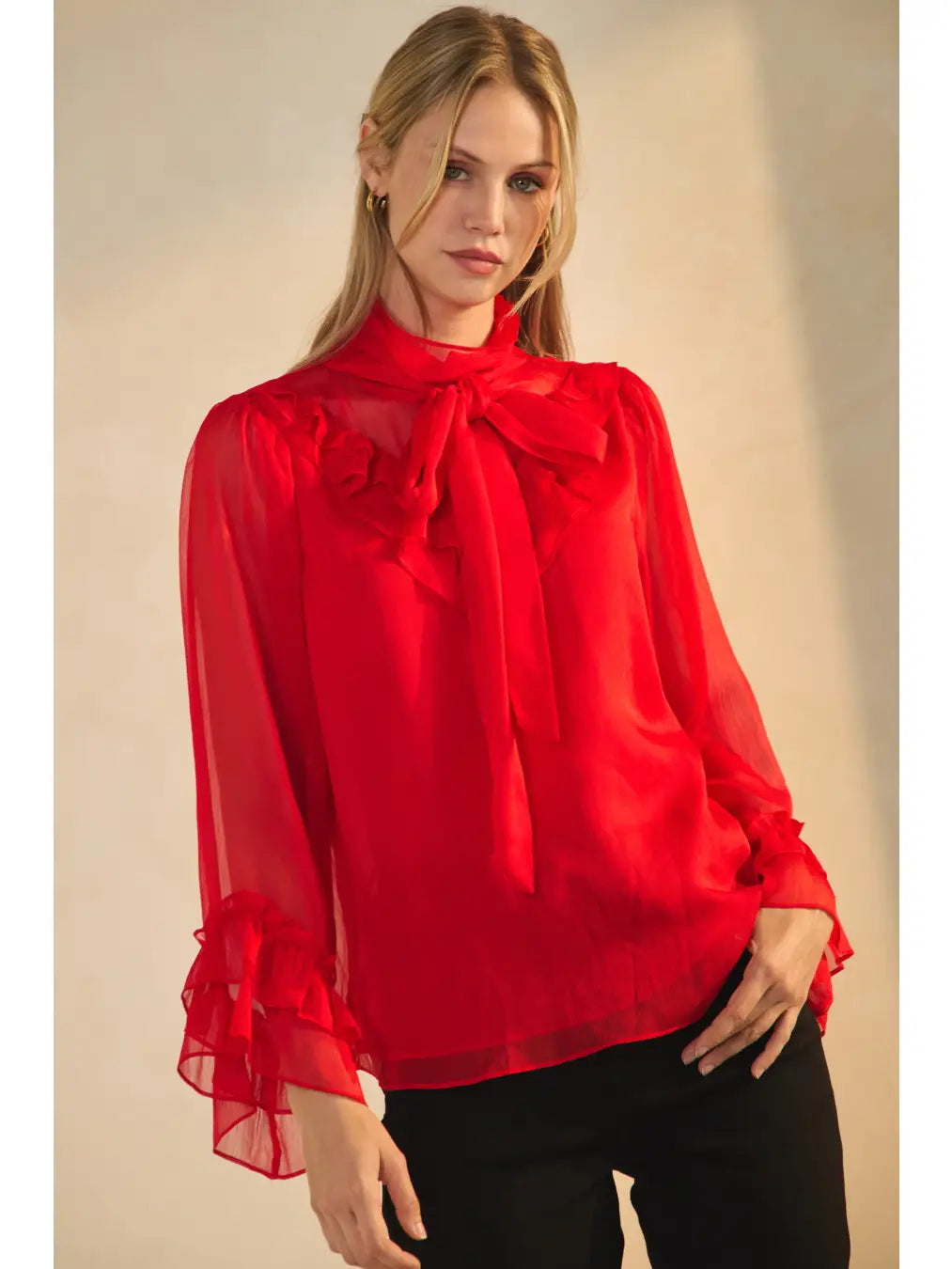 Brooklyn's Mock Neck Blouse