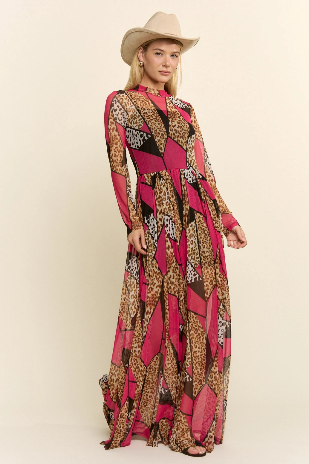 Patty's Patchwork Leopard dress