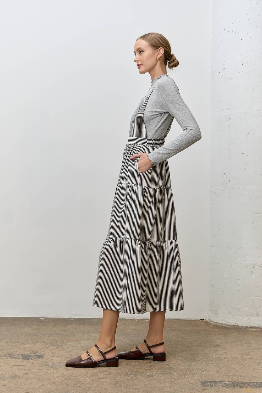 (PLUS) OVERALL  MAXI DRESS