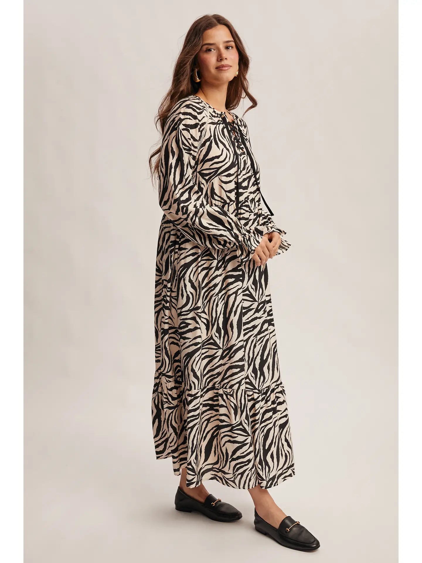 Wild & Refined Zebra Maxi Dress