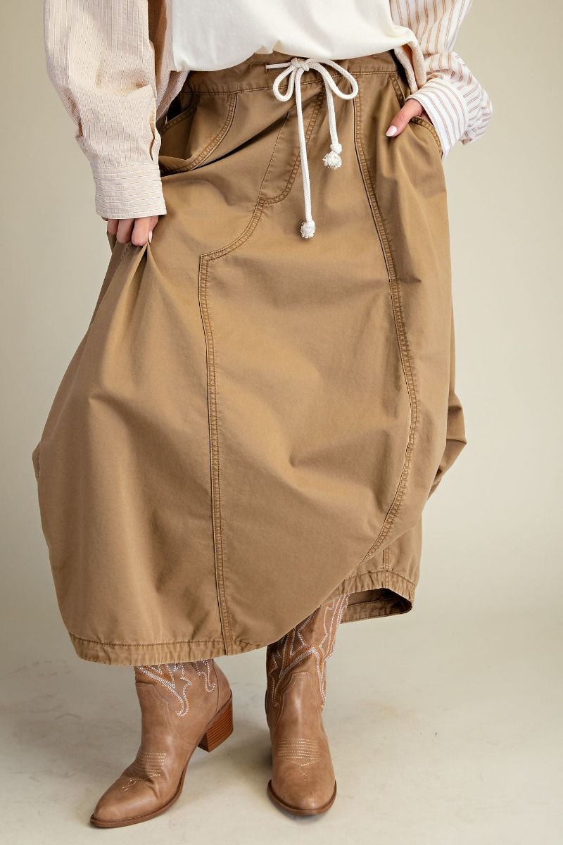 parachute skirt> khaki