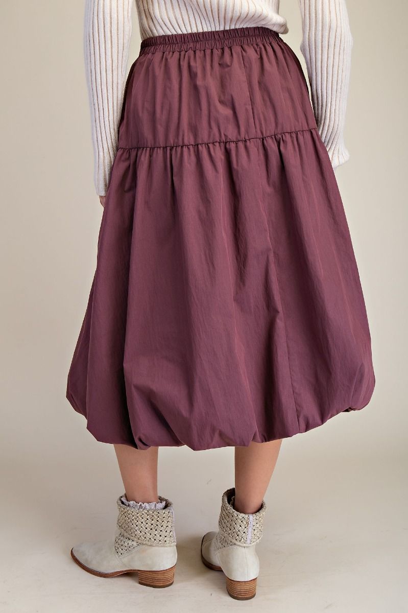 PARACHUTE BUBBLE SKIRT mauve