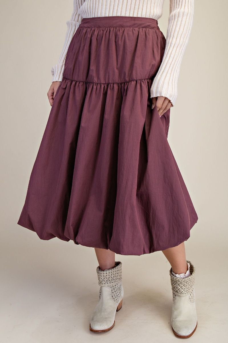 PARACHUTE BUBBLE SKIRT mauve