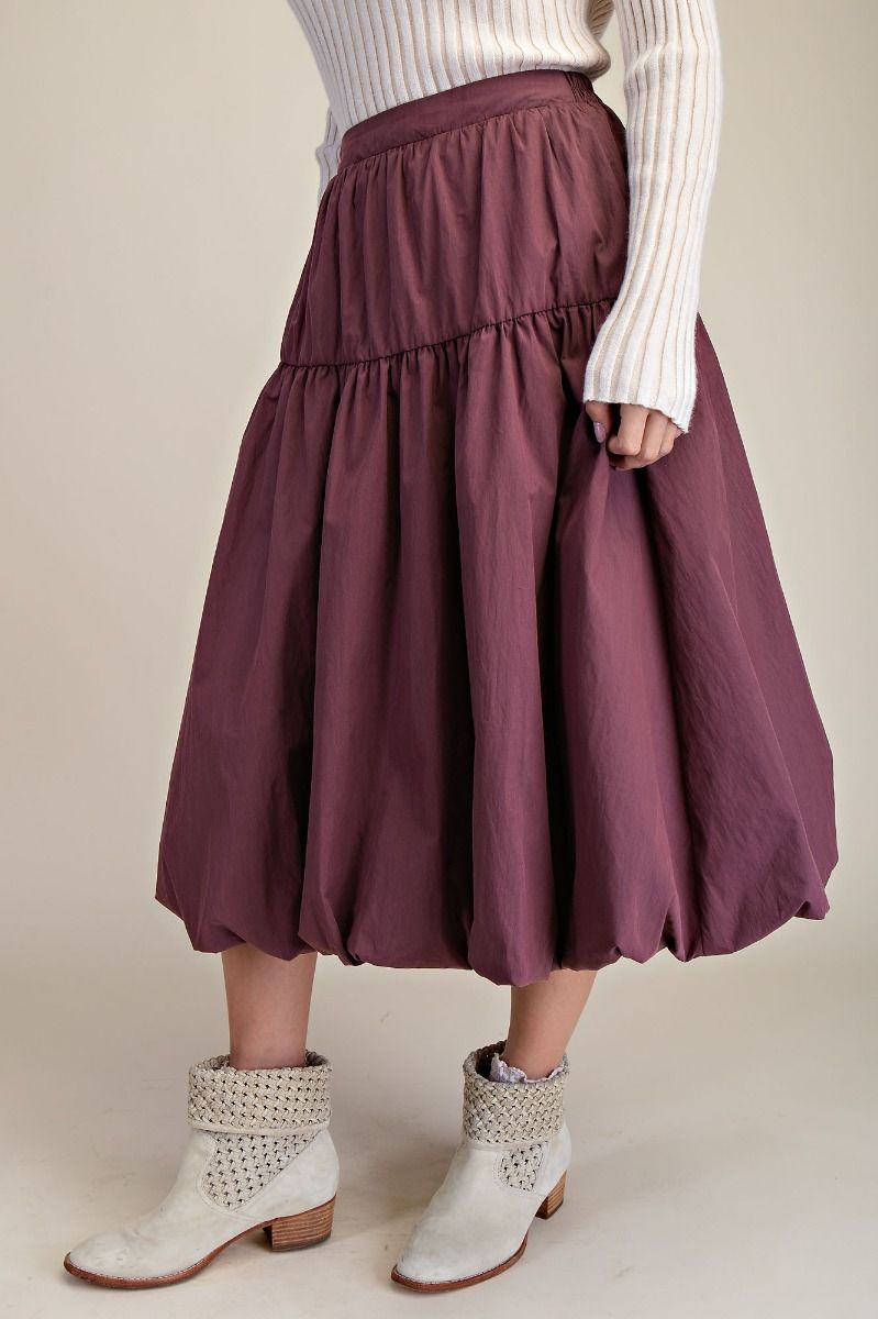 PARACHUTE BUBBLE SKIRT mauve