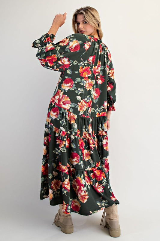 THE FLOWY FLORAL MAXI DRESS
