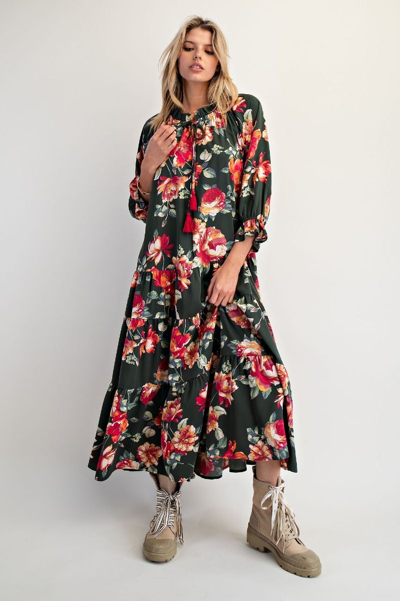 THE FLOWY FLORAL MAXI DRESS