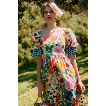 BEAUTIFUL BLOSSOMS PICNIC DRESS