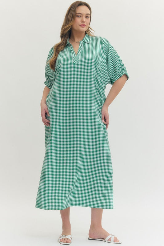 The Curvy & Country Confidence Dress Green