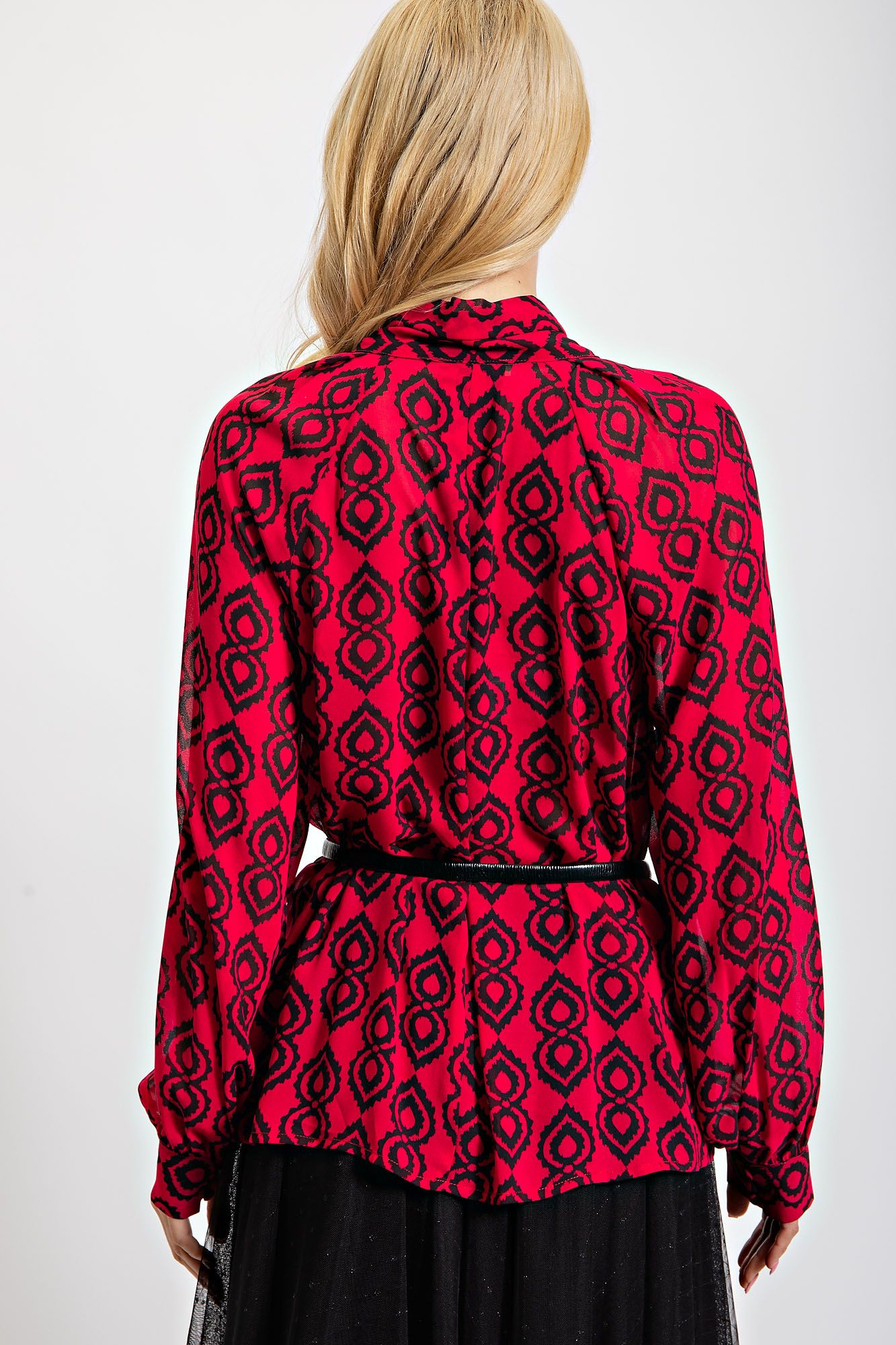 THE PRINTED CHIFFON BLOUSE
