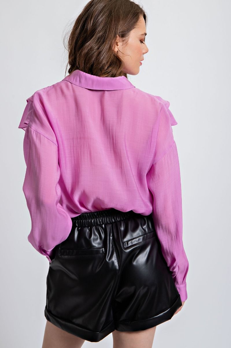 Willow Wave Ruffle Blouse