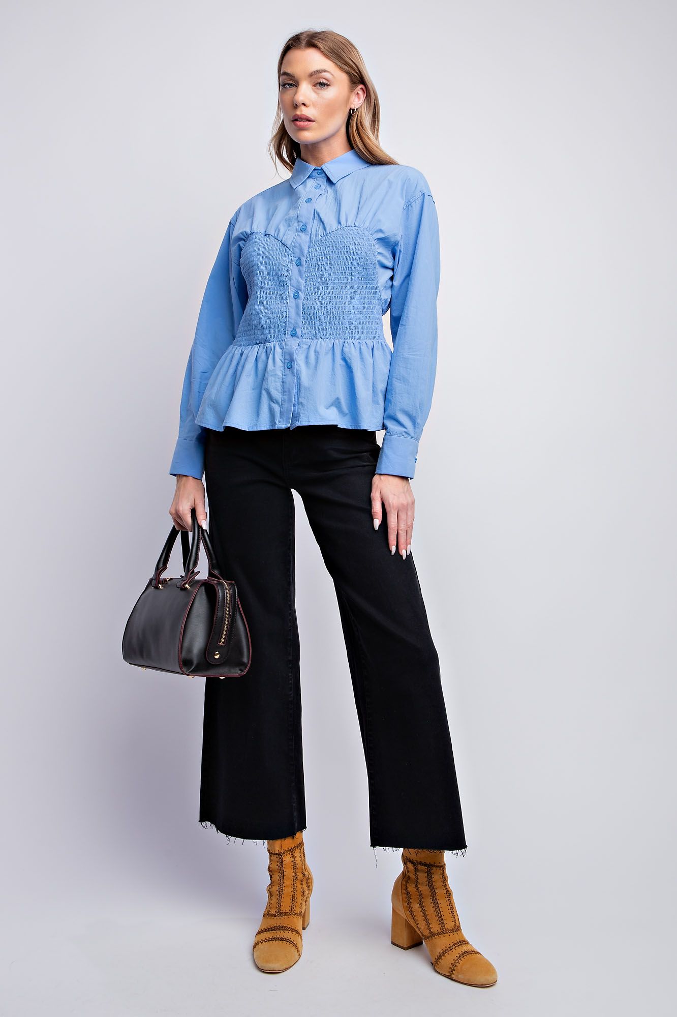 Smocked Bodice Blouse