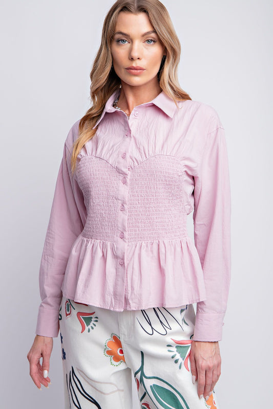 Smocked Bodice Blouse