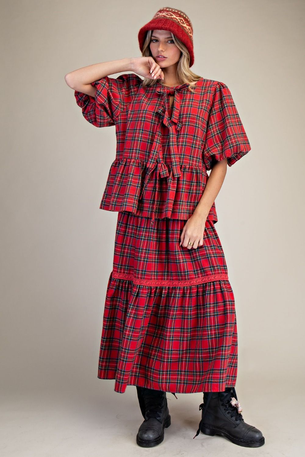 The fireside plaid set