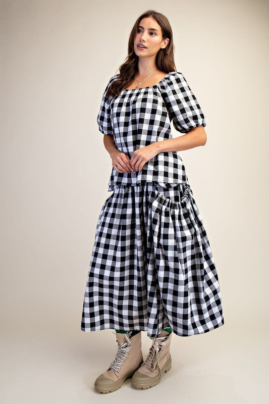 Gingham skirt