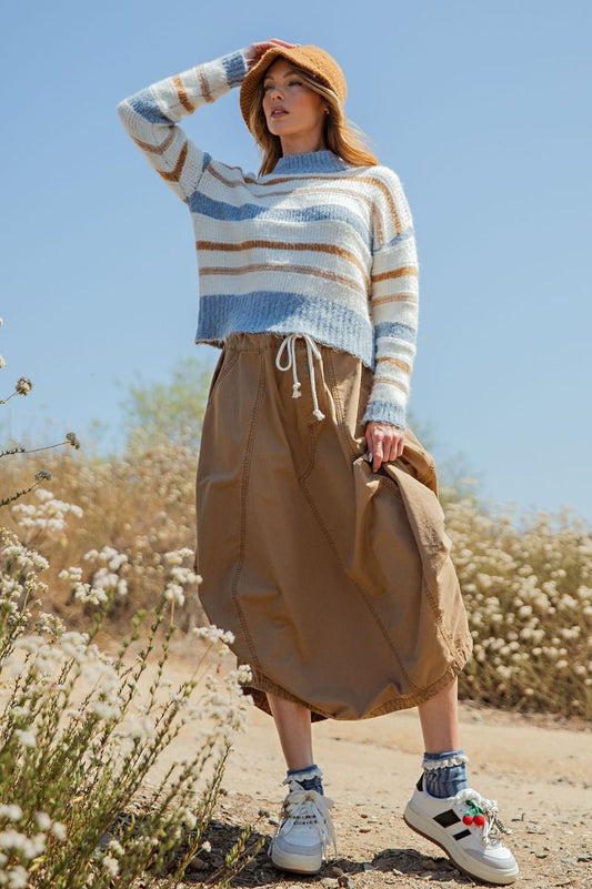 parachute skirt> khaki