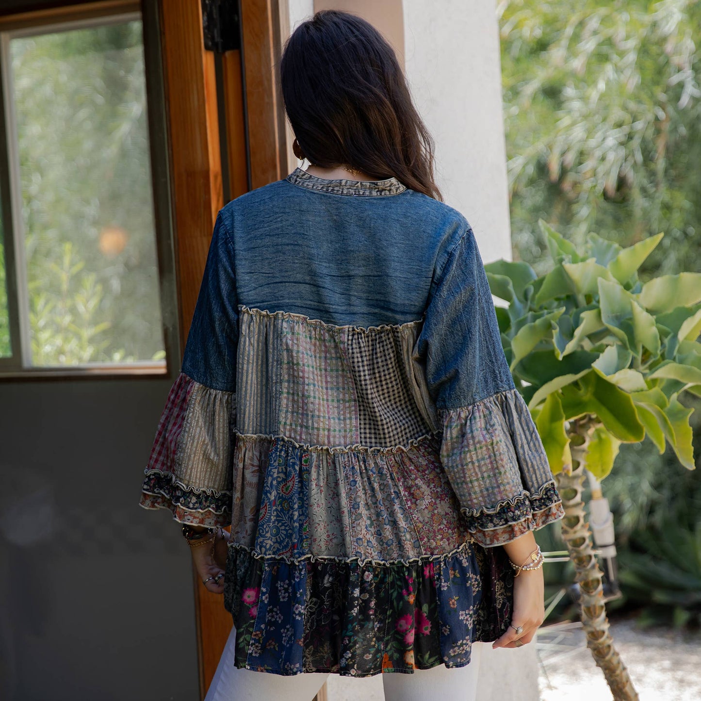 Overdyed Jhabla Top With Emb Also in PLUS