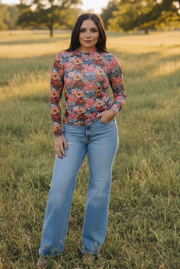 TH1221 VINTAGE POPPIE MESH TOP ((7 Piece)