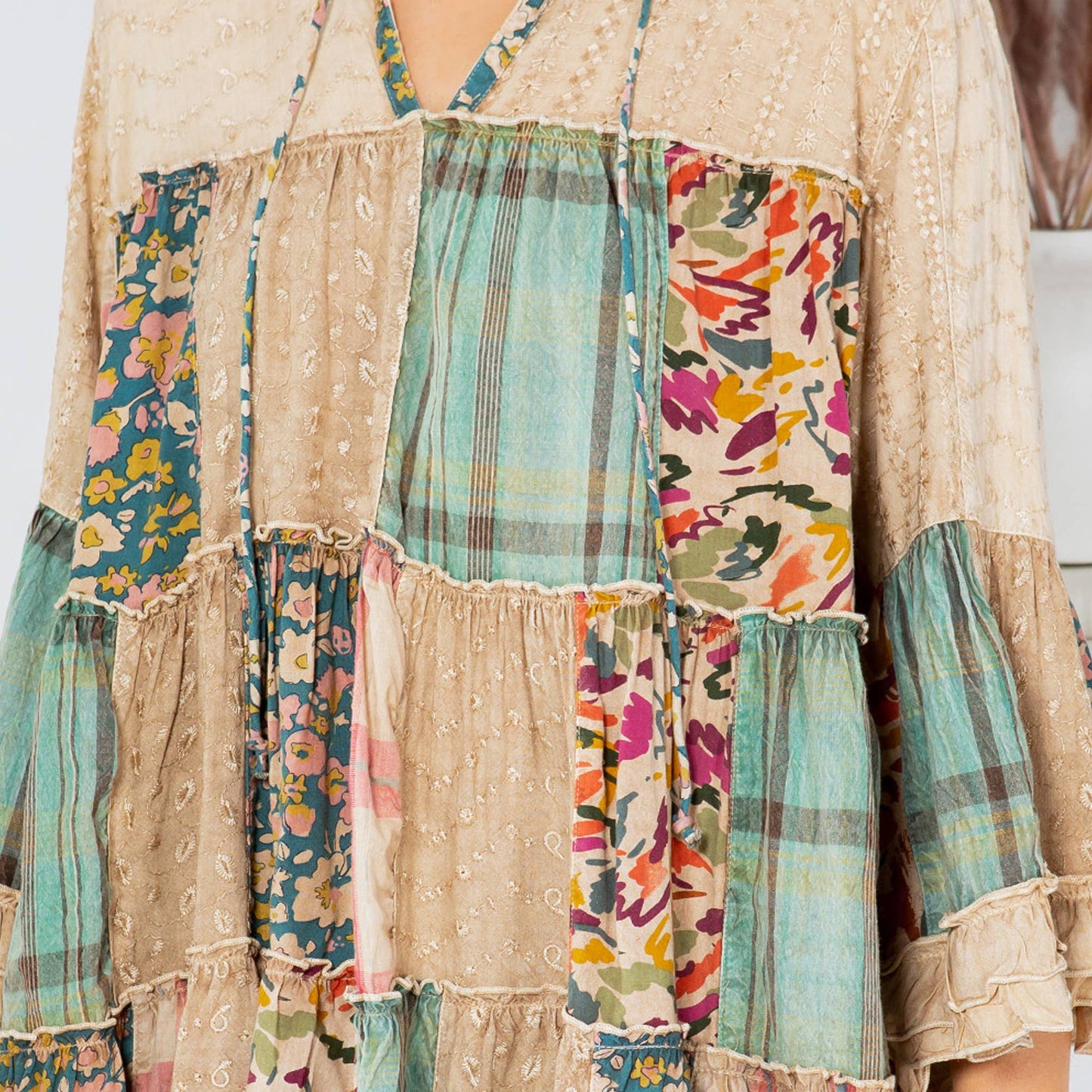 Overdyed Jhabla Top With Emb Also in PLUS