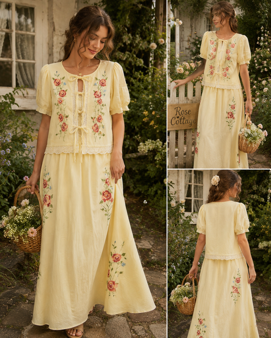 Butter Blossom Cottage Set