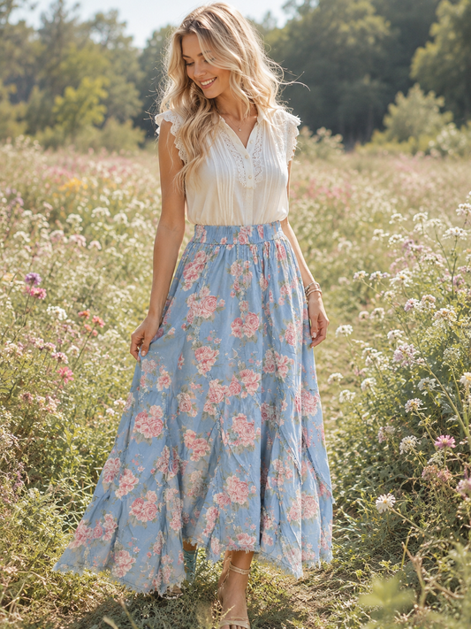 Rose Meadow Whisper Skirt