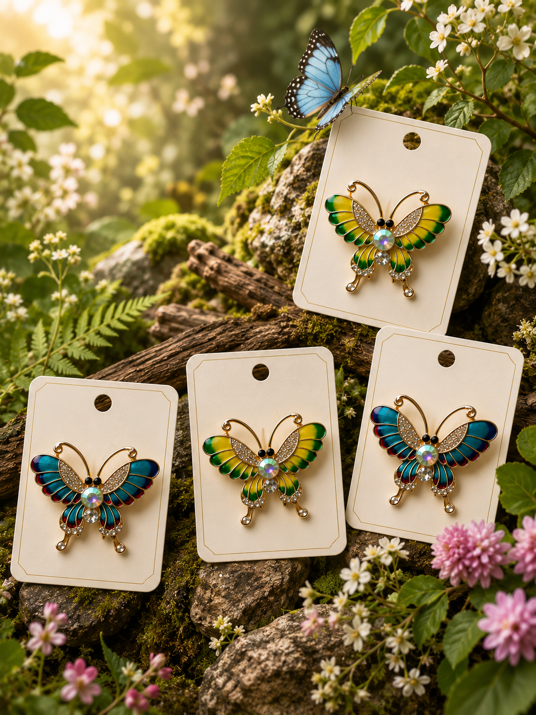 🦋 Enchanted Garden Butterfly Brooch Collection