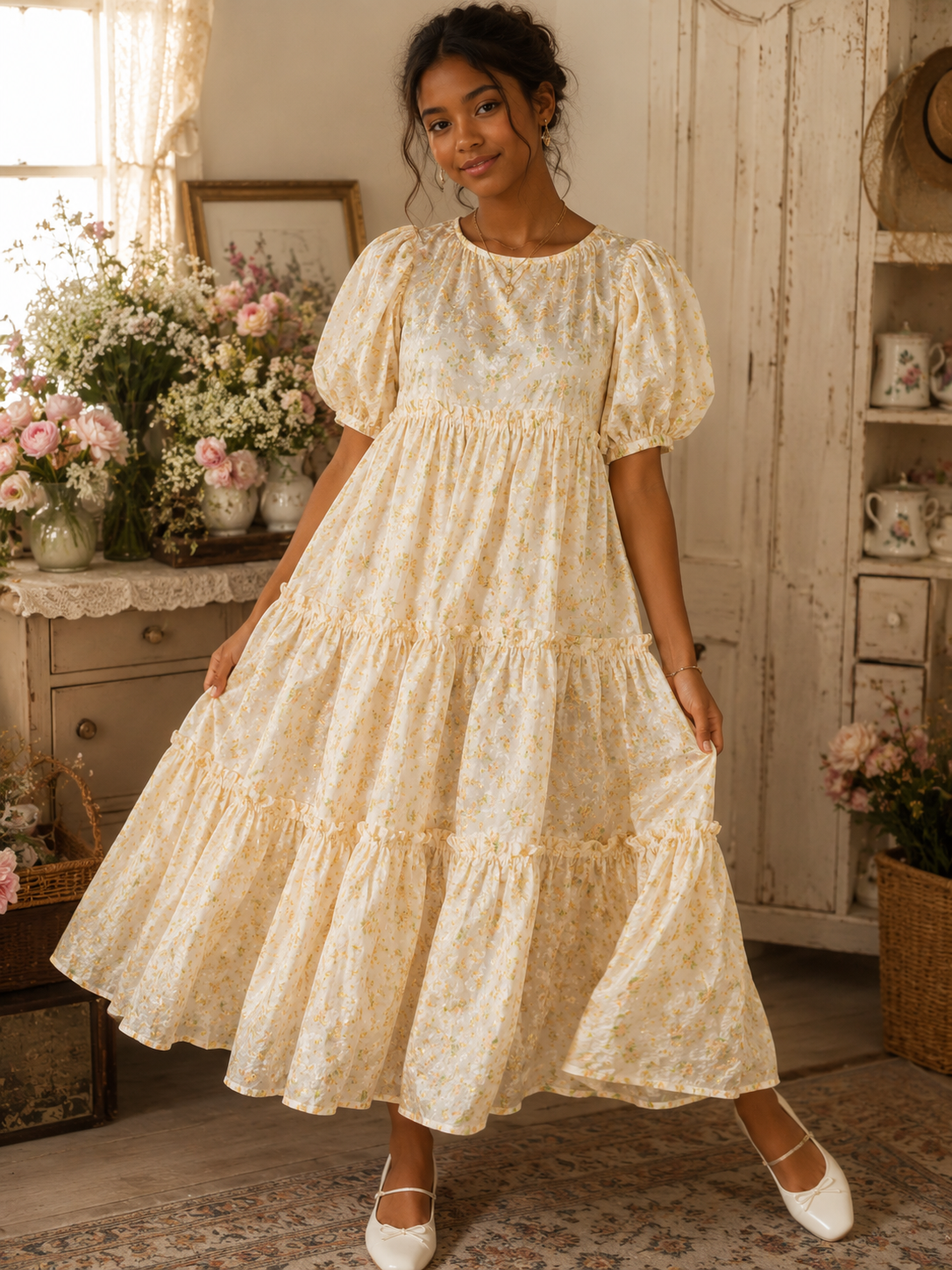 Honey Blossom Cottage Dress