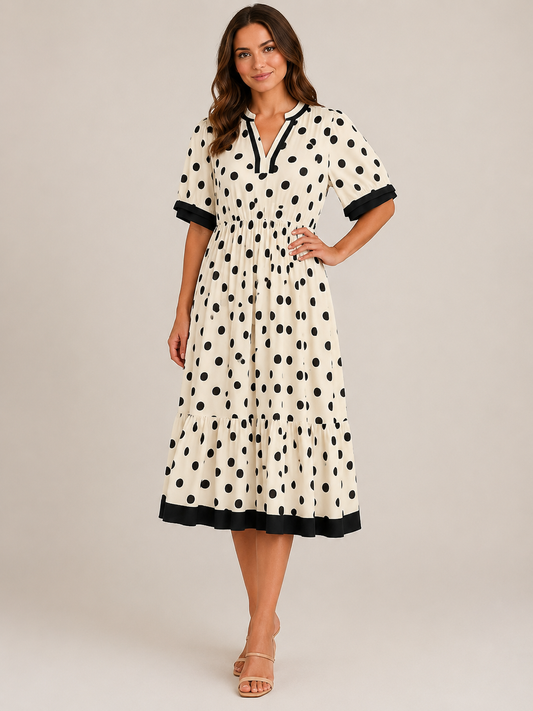 Midnight Dot Charm Dress