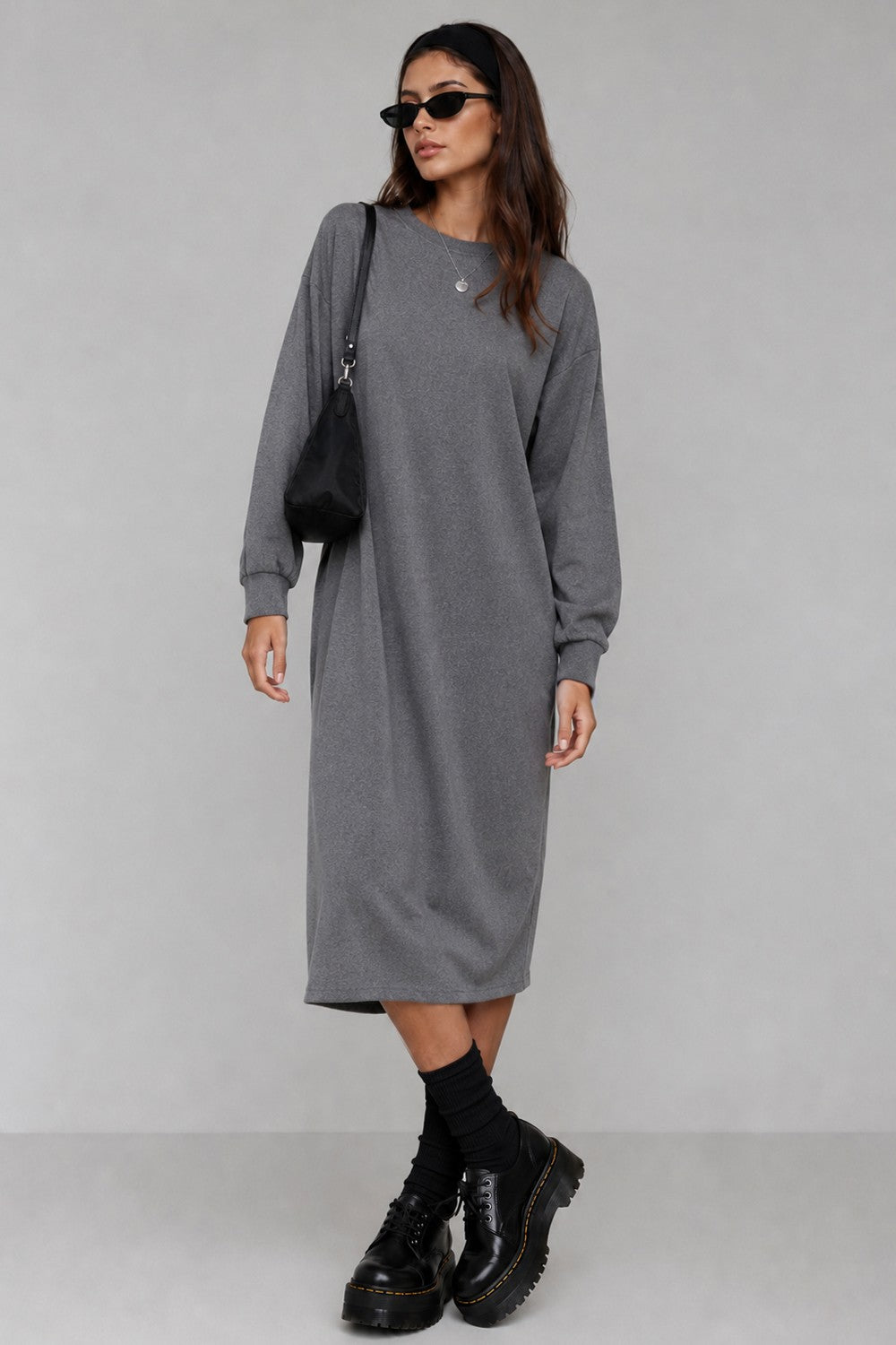 Easy Days Long-Sleeve Midi Dress
