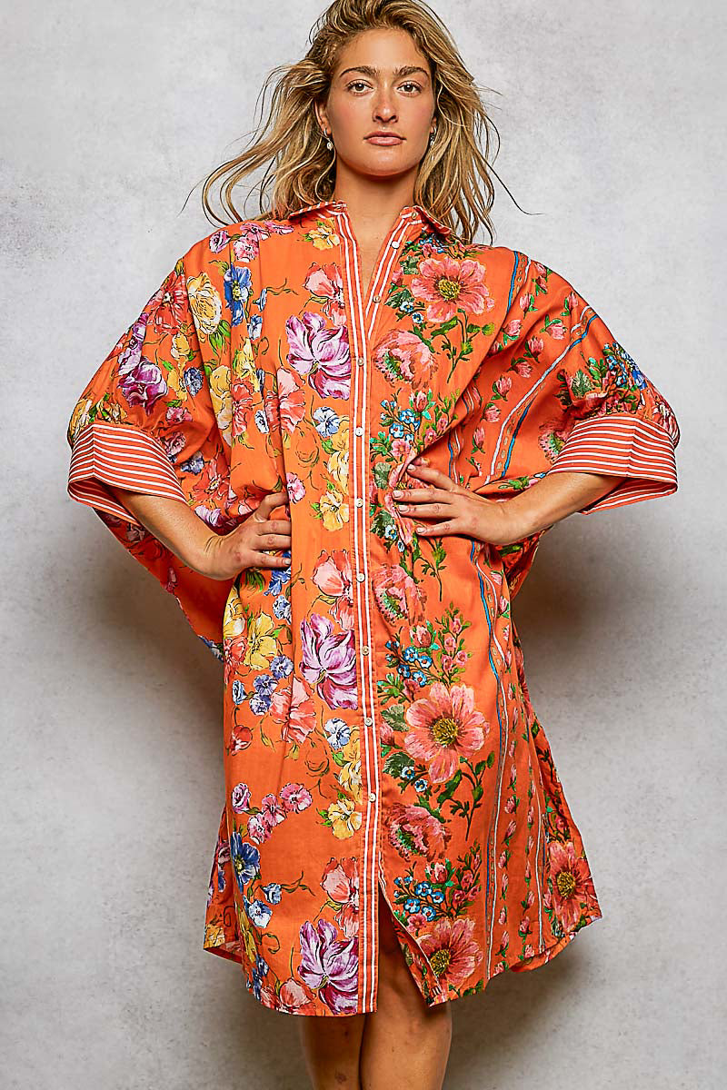BOUGIE ORANGE FLORAL