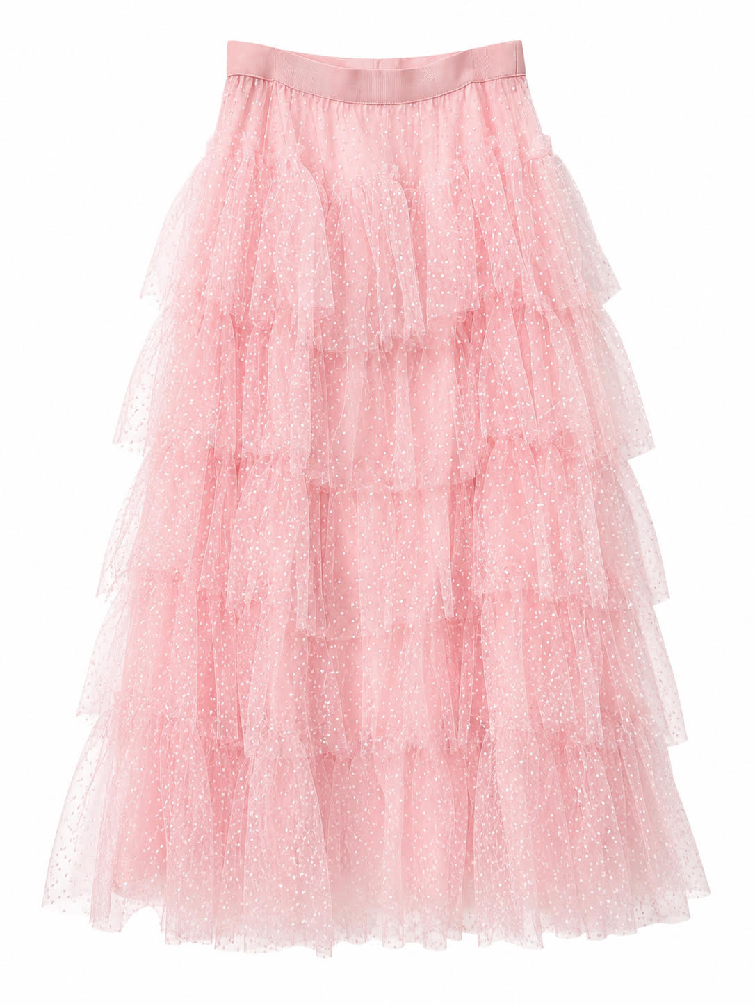 TIERED TULLE SKIRT